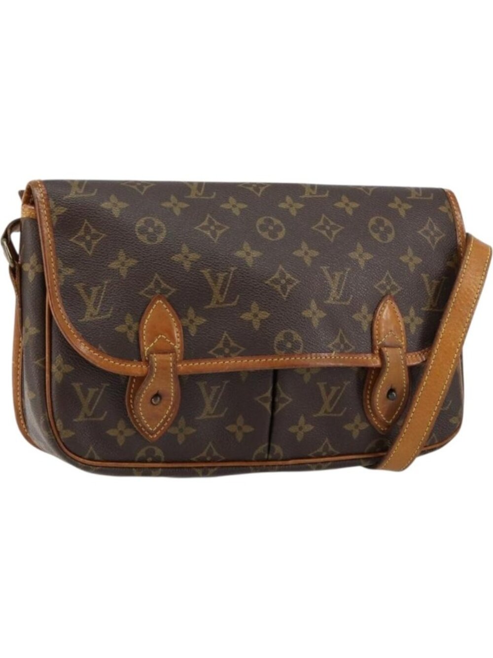 LOUIS VUITTON Monogram Gibeciere MM Shoulder Bag M42247